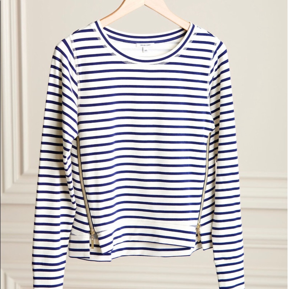 The Crush It Pullover-Smooth Terry Stripes